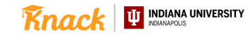 Knack x IU Indianapolis logo