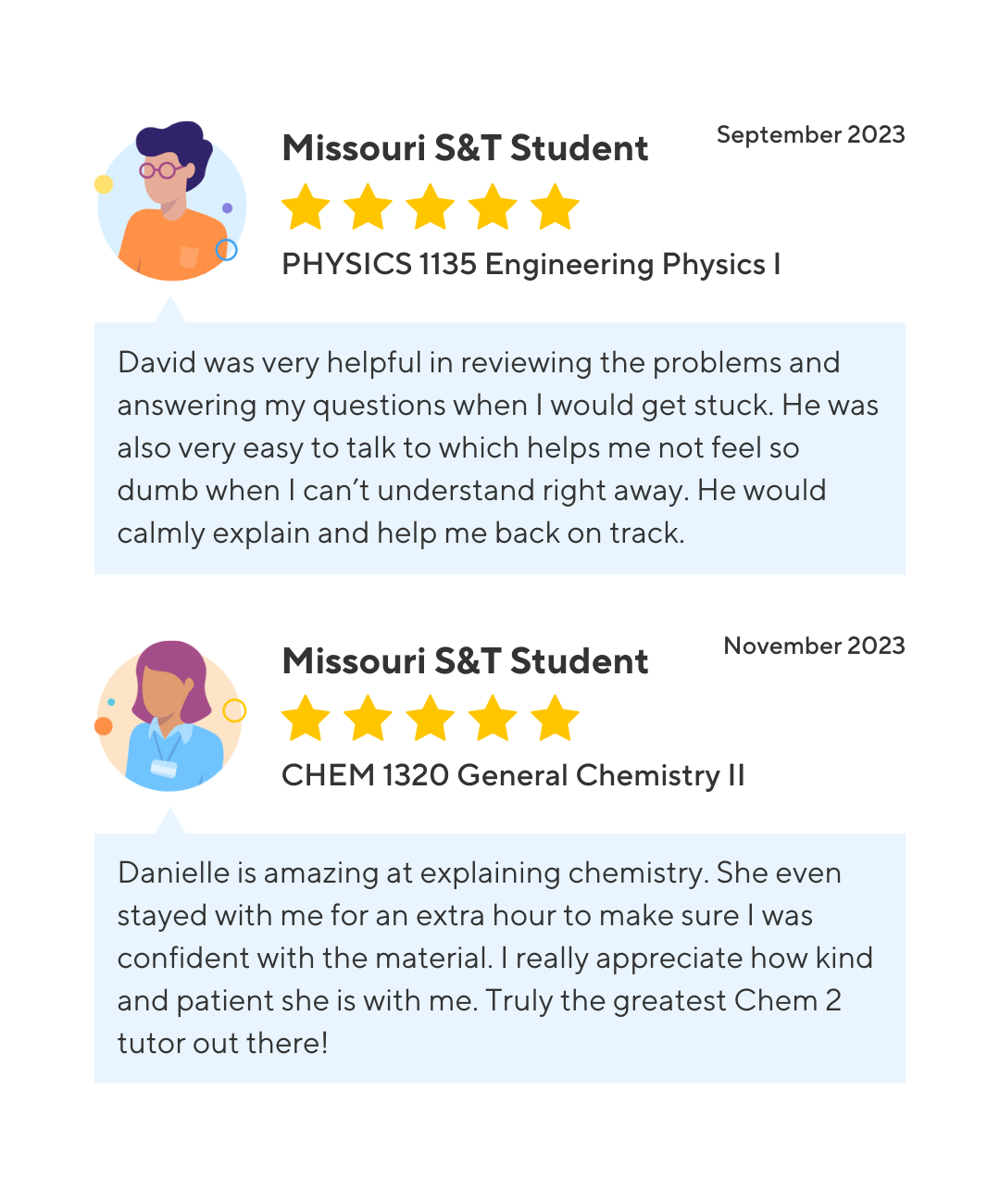 Missouri S&T student testimonials