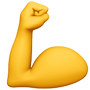 flexed bicep emoji